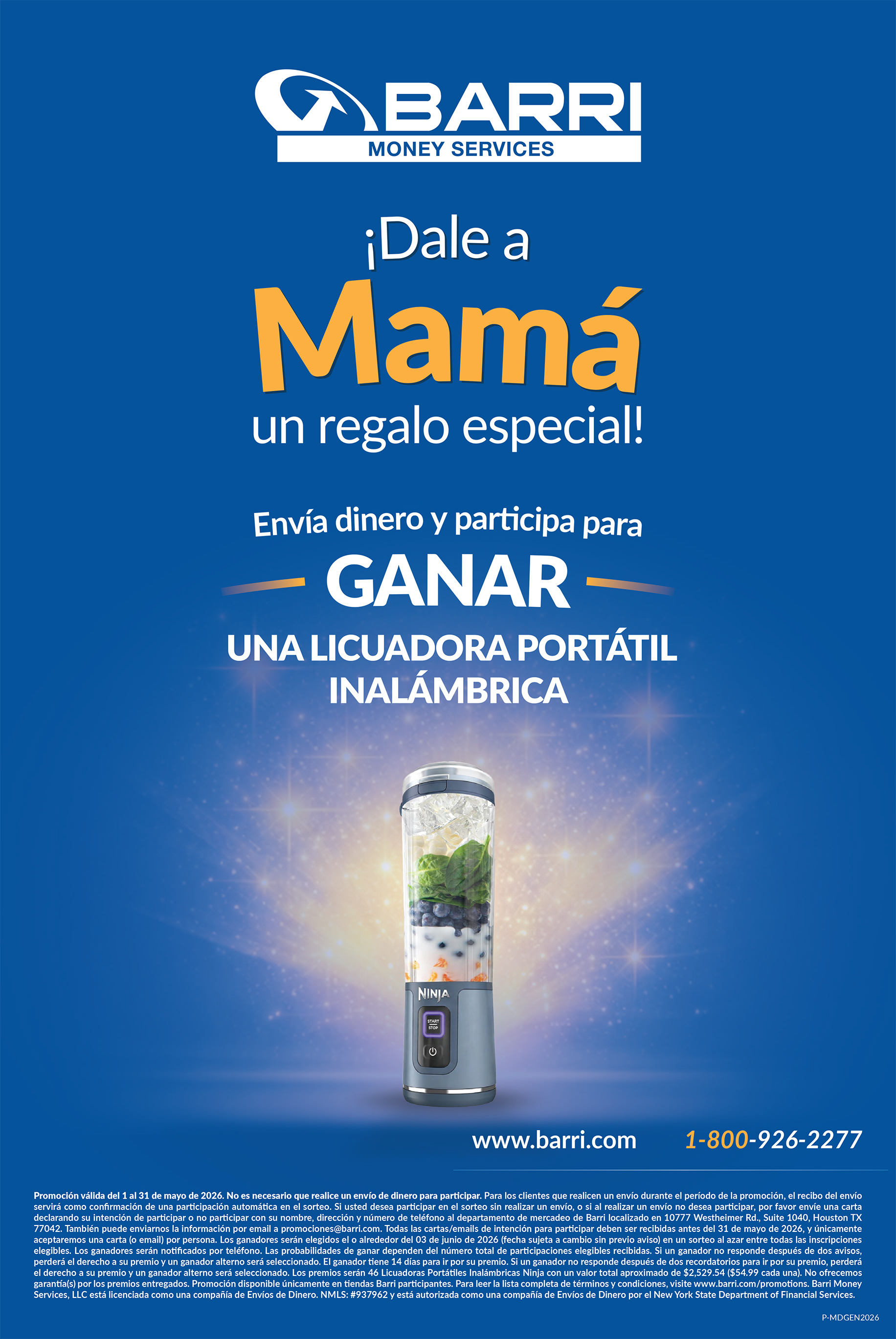 Promoción Gana para Mamá con Barri / Win for Mom with Barri